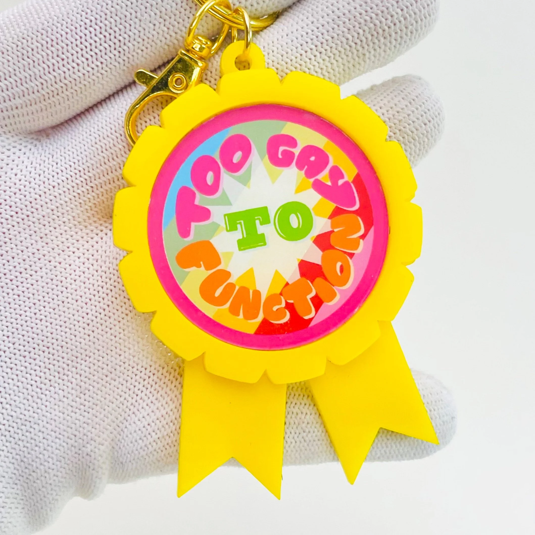 Too Gay to Function Ribbon