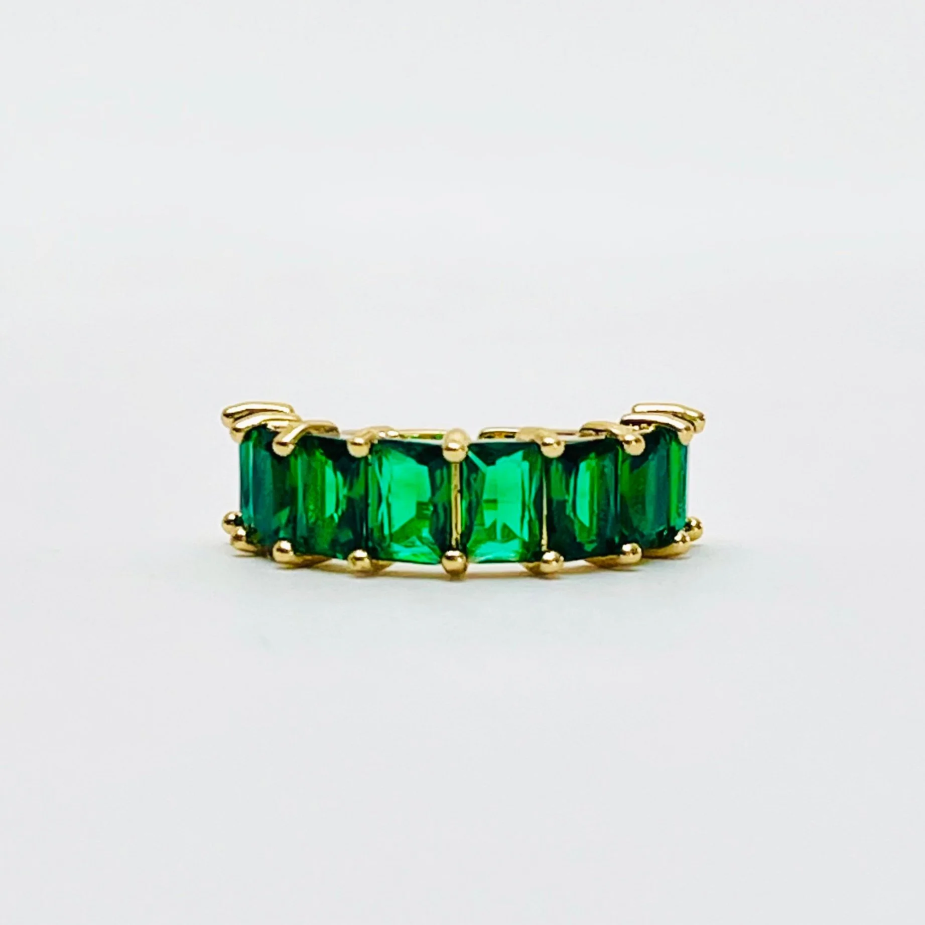 The Emerald Baguette Ring