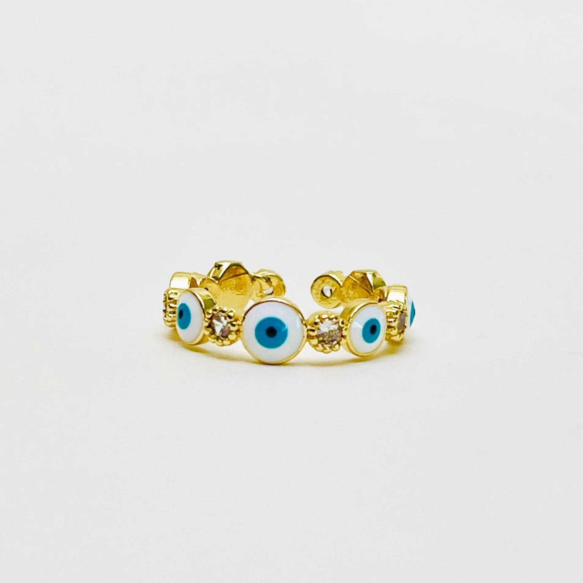 The Evil Eye Enamel Eternity Ring