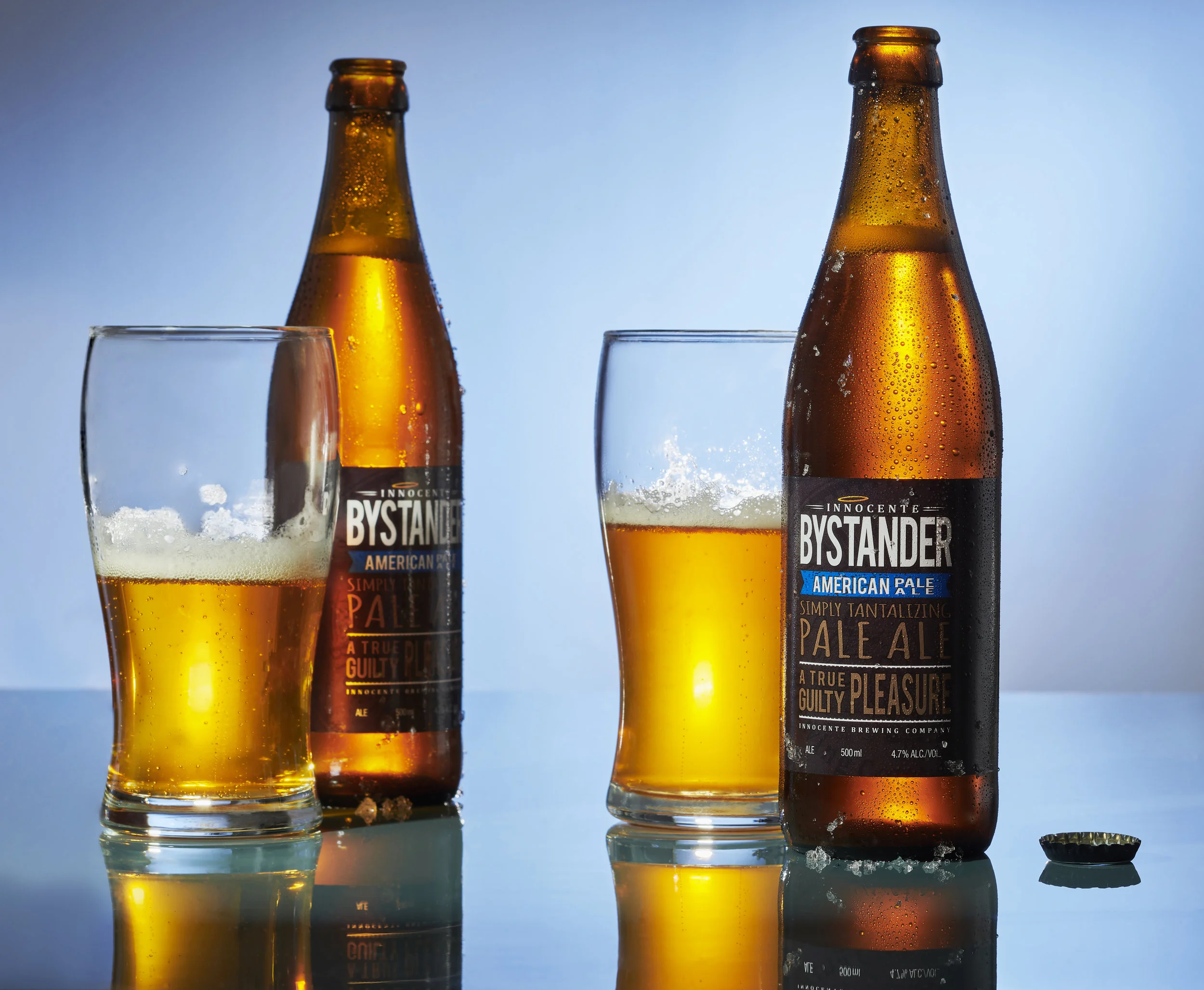 Innocent Bystander American pale Ale ( IPA) beer shoot