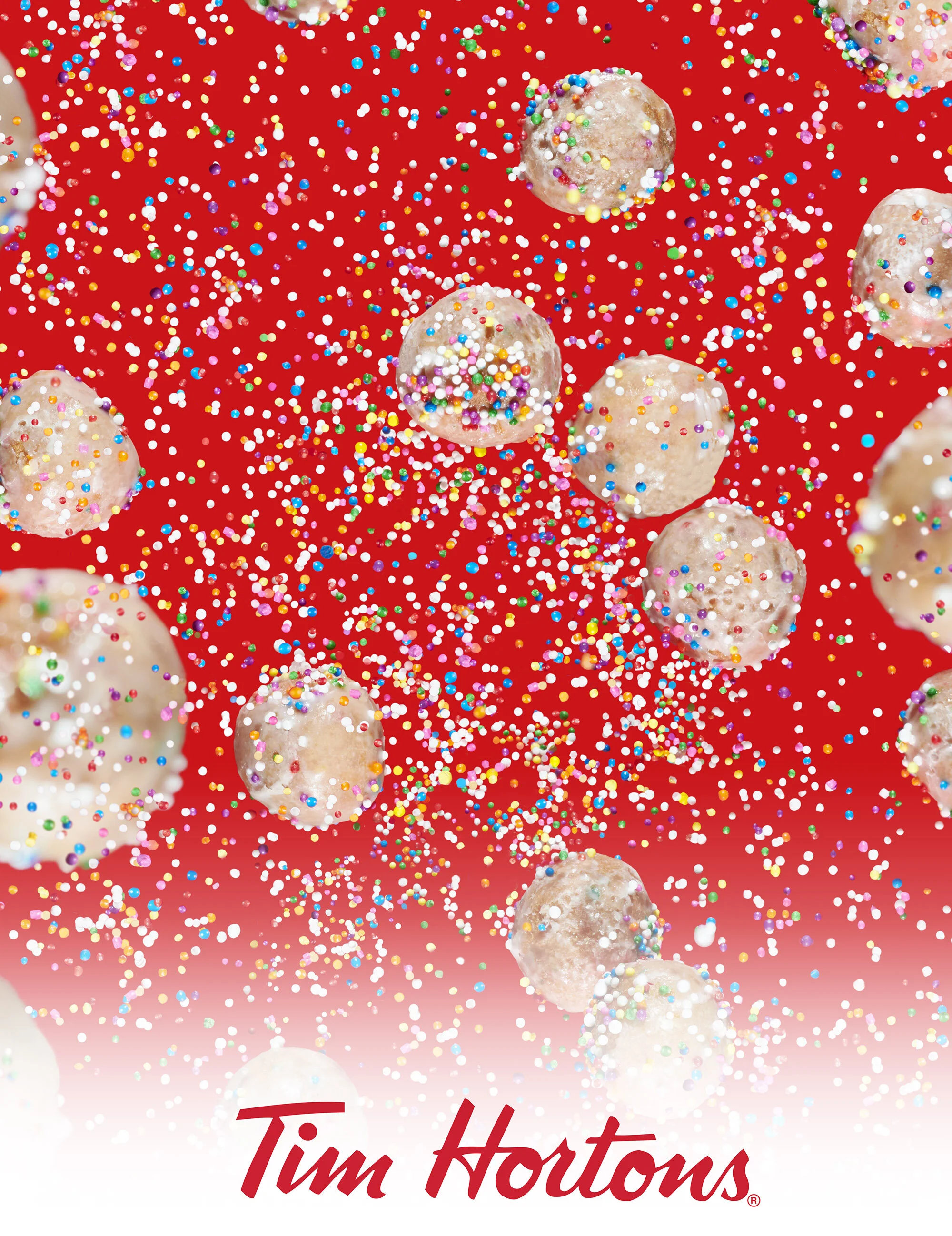 Tim Hortons Tim Bits Falling in Toronto Food Studio 