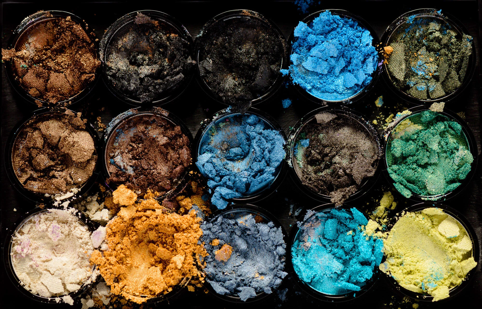 Crumbled Eye Shadow Still Life in Toronto Studio 