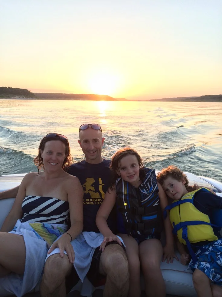 Sunset while cruising the Lake