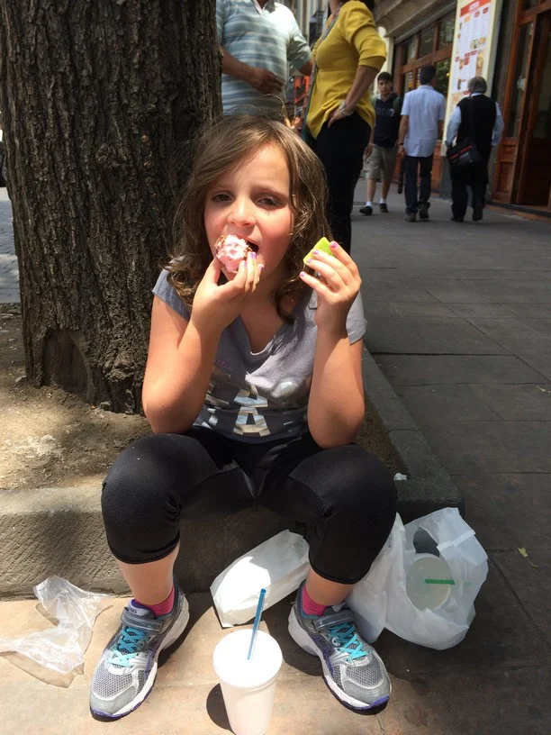 Eating the goods from CELAYA DULCERIA