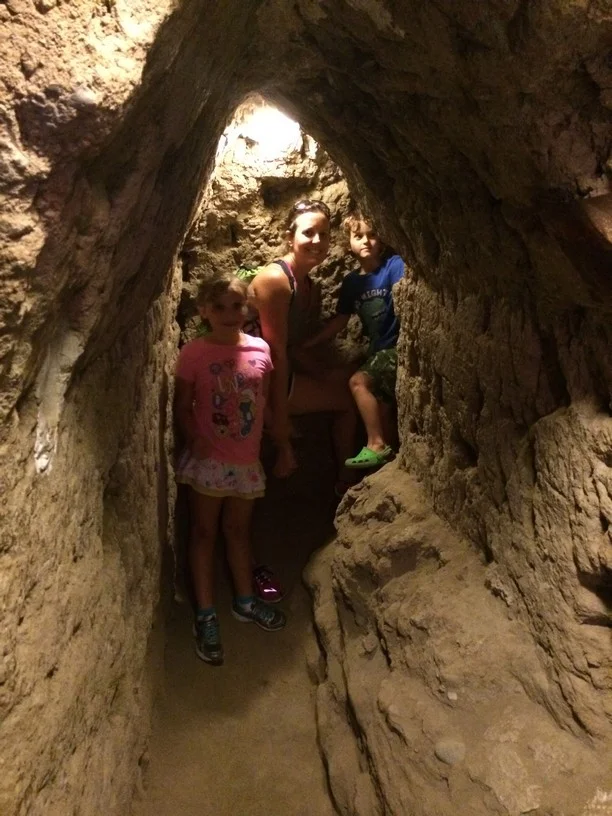 The tunnels were a bit claustrophobic (for Ken) but we made it through them