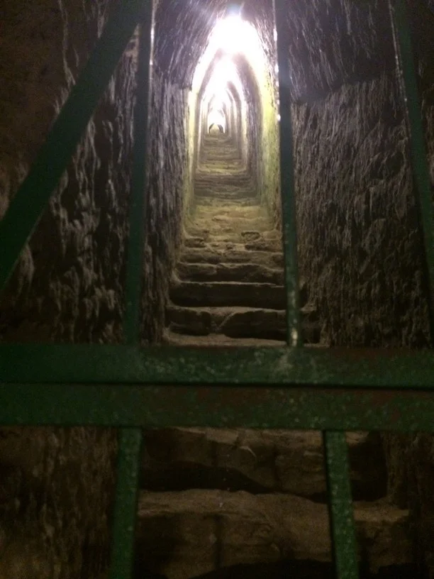 We probably walked for 1/3 mile in the tunnels and there are many sections barred off.