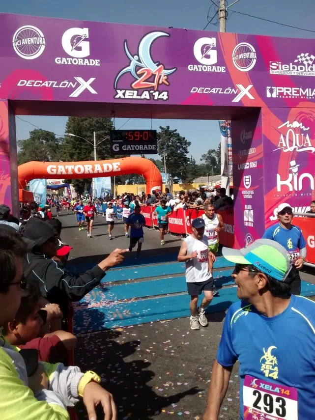 Chip timing mats, professional labeled archways and sponsorships adorned the finishers.