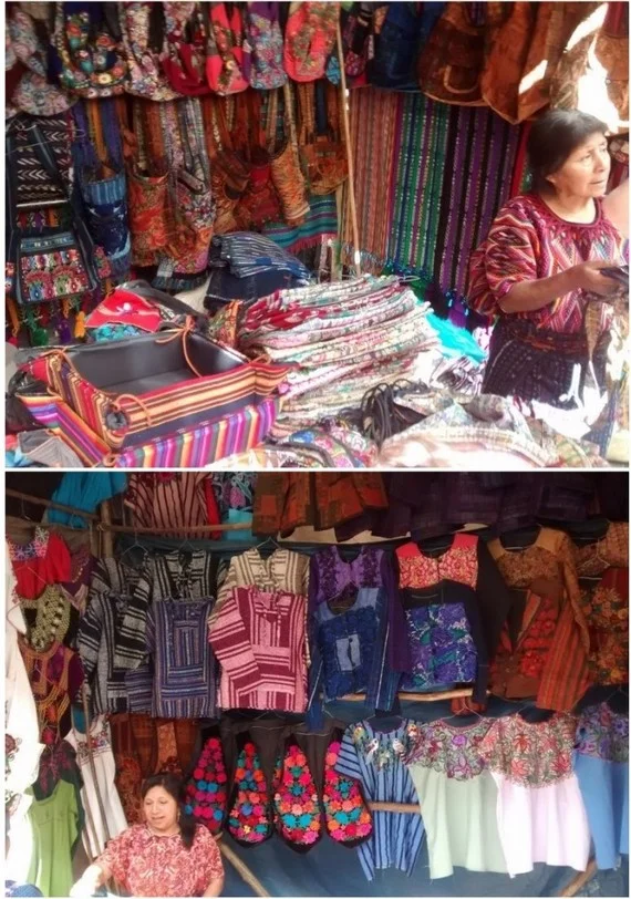 Traditional, and more modern, mayan clothing and accessories were everywhere