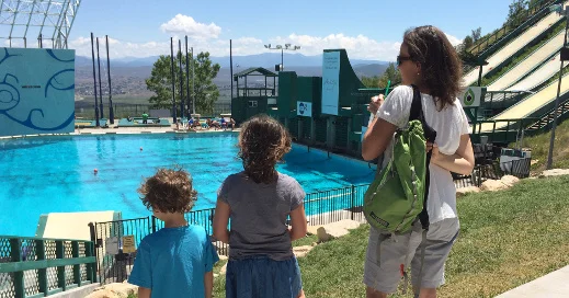Ski Jumping in July, Park City, Utah