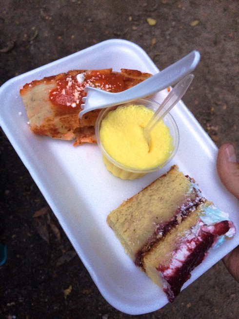 Estella's tamales are delicious. Even Tag ate one and has decided that they are good. 
