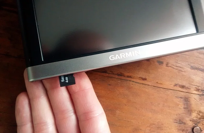 Using a standard micro SD card you can add different maps.
