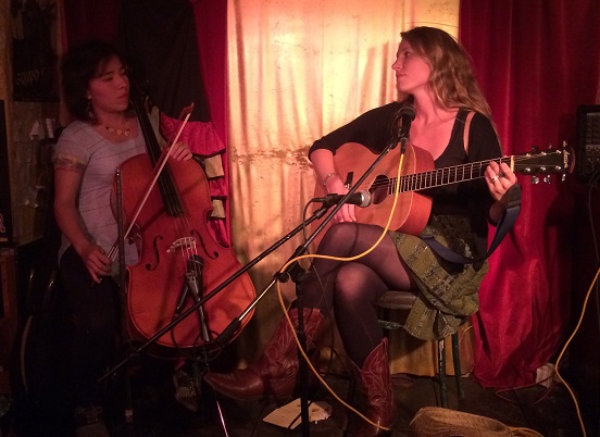 Lea performing at Circus Bar in June 2015. I love her cowboy boots!