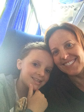 And we're off! Doesn't this photo prove we're on a bus?