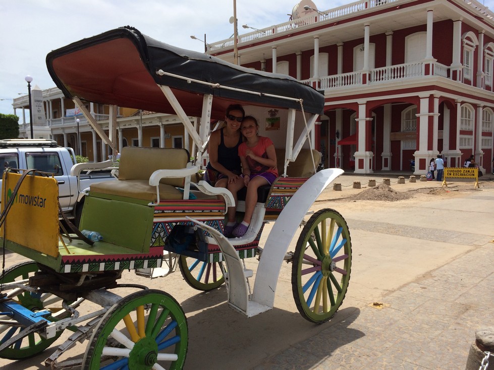 For $5 each, we took a horse and carriage ride through town and to Lake Nicaragua. 