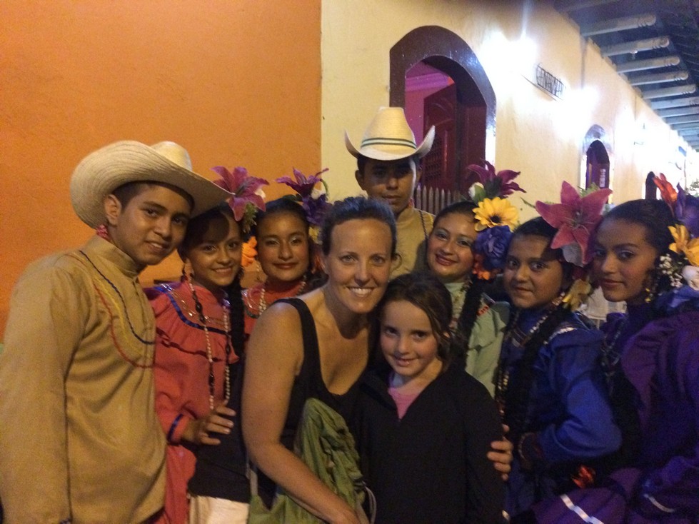 This happy group was performing a traditional Honduran dance in the streets. They were eager to gather some spectators so we followed them. 