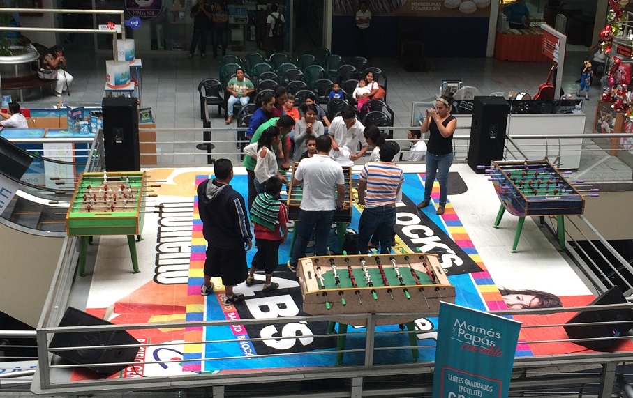 Foosball Tournament Championship at the mall! This was day 4 of a serious competition. There was an emcee giving the play-by-play the whole time. It was very loud!