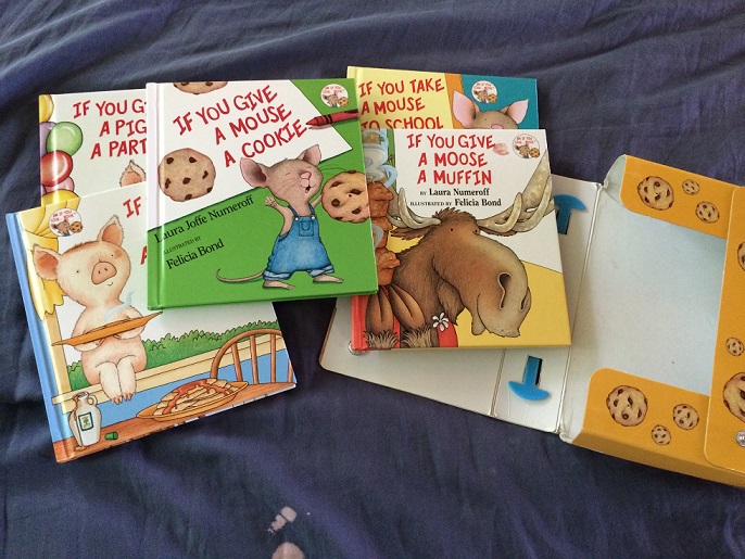 I found this collection for $3 at a MegaPaca (like a Goodwill) in Guatemala. Tag loves this series and is now reading all of them to himself. I get so much joy listening to him read. 