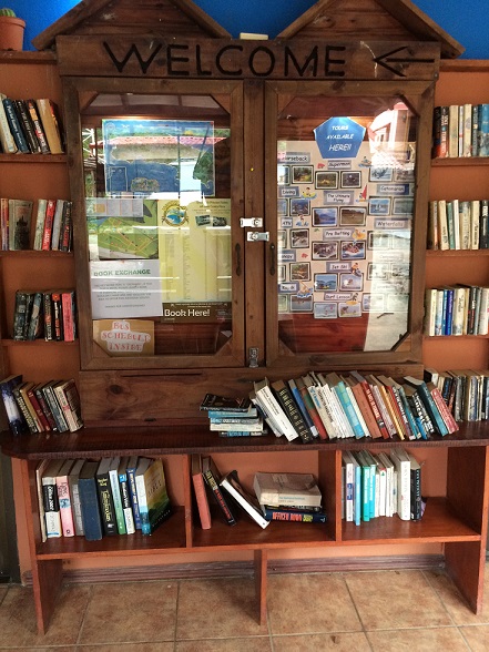 I've exchanged several books here this summer, It's a small collection, but there's something new every week. 