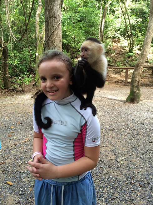 The kids and I also spent a day at Gumbalimba Park playing with monkeys and Scarlet Macaws. 