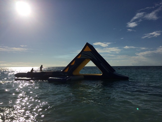 Extra activities, for a steep price, are available on cruise-ship days. Bonus: Everyone else had to return to their ship and we spent another hour playing without the crowds. 