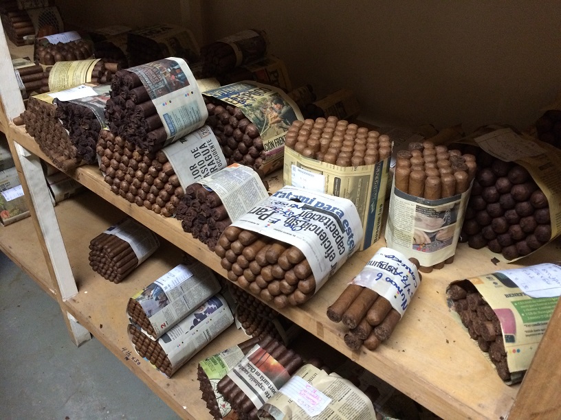 Completed cigars are aged for 2-3 weeks and sell for $1-2 per cigar.