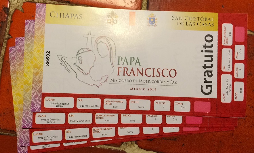 The night before the big day, a friend gave us tickets. She wasn't going to use them and was fine whether we used them or not. 