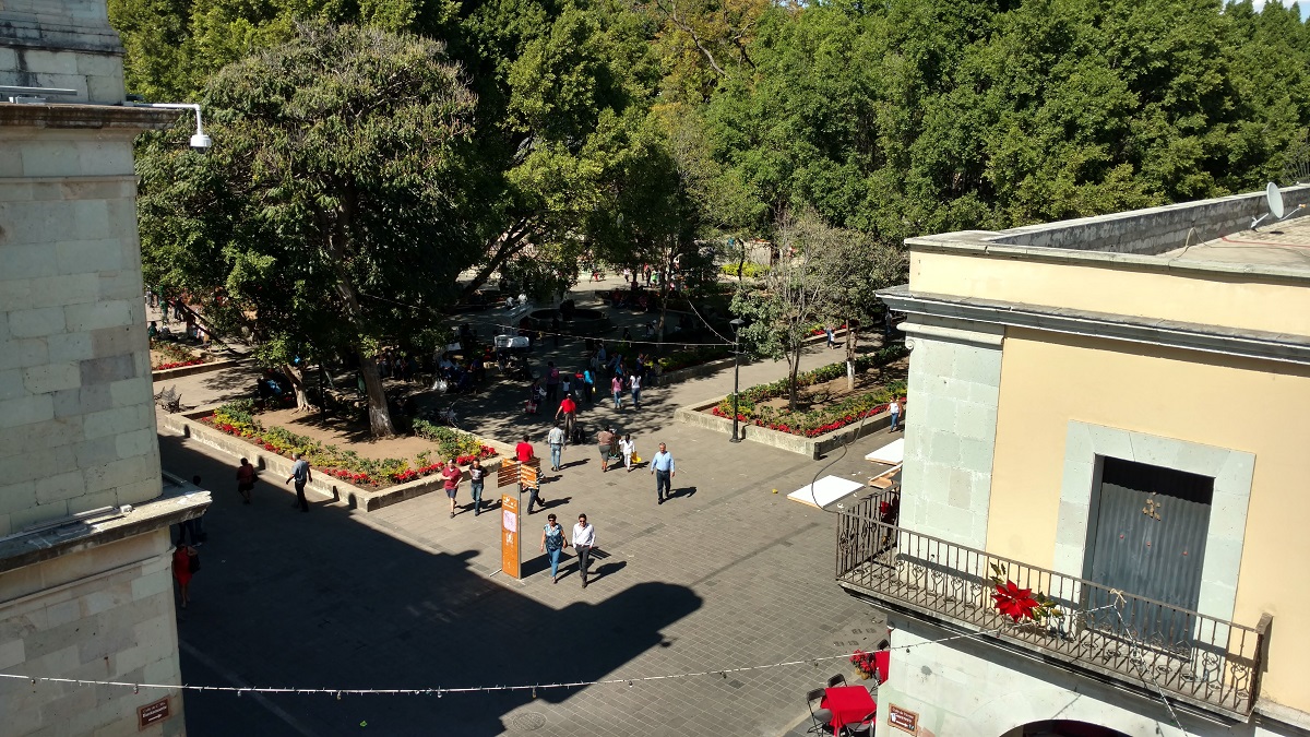 The Zocalo (town square) from our apartment