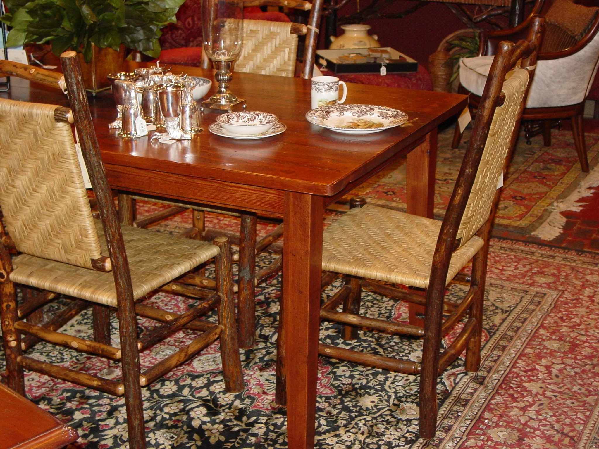 Tables are one of our specialties. We can offer you everything from the breakfast room to the dining hall.