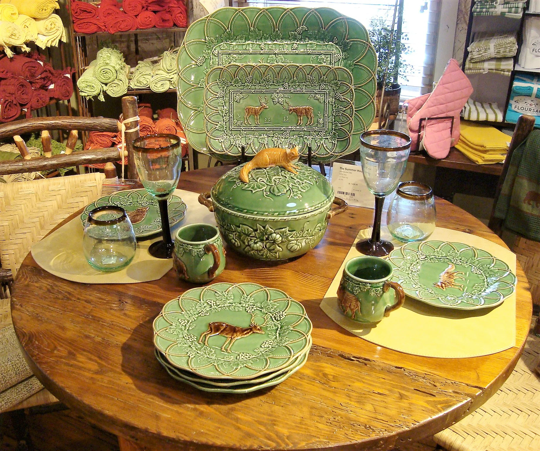 The Summer House has a large selection of flatware, glassware, and place settings to fill your pantry and compliment your cooking style.