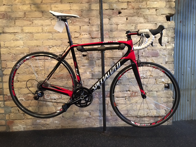 2014 Specialized Tarmac Comp The Tarmac doesn’t just do one thing well—it does everything exceptionally. Its perfect combination of complete performance has already won all three Grand Tours, and it will take both your racing and riding to the next level. Size 58cm. Call for pricing. 