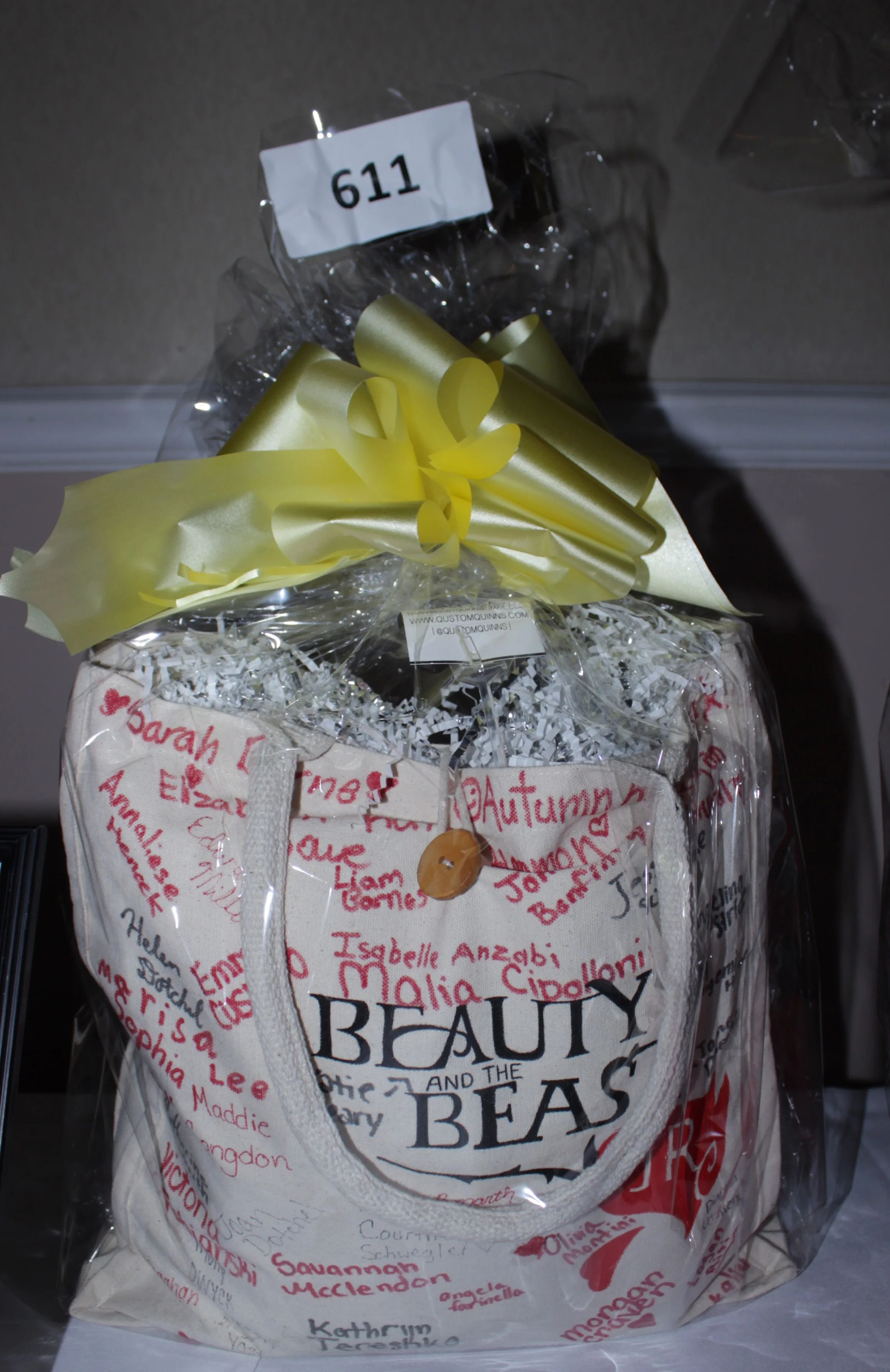 Beauty + the Beast Qustom Tote signed by the cast.