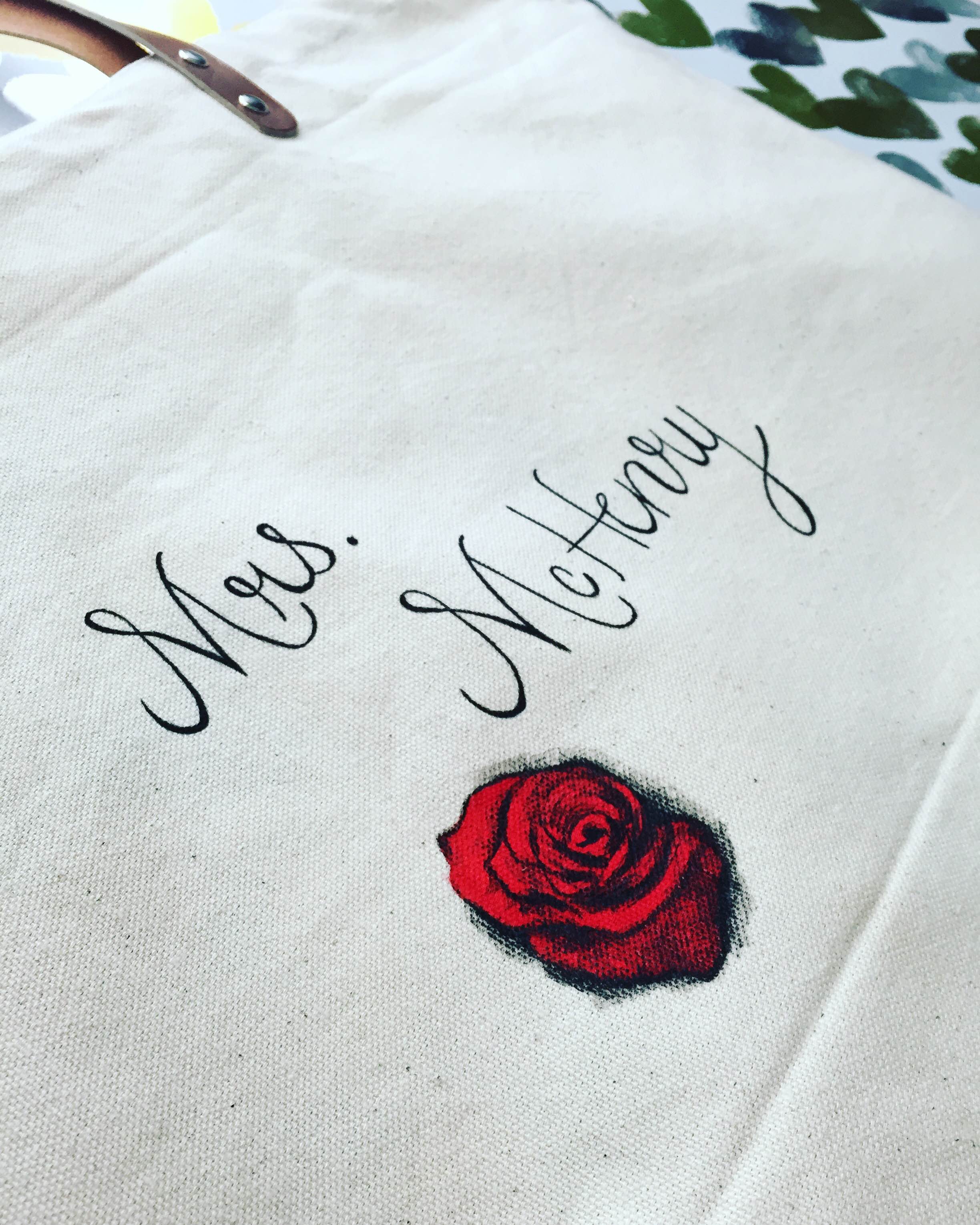 newest qustom tote I drew.