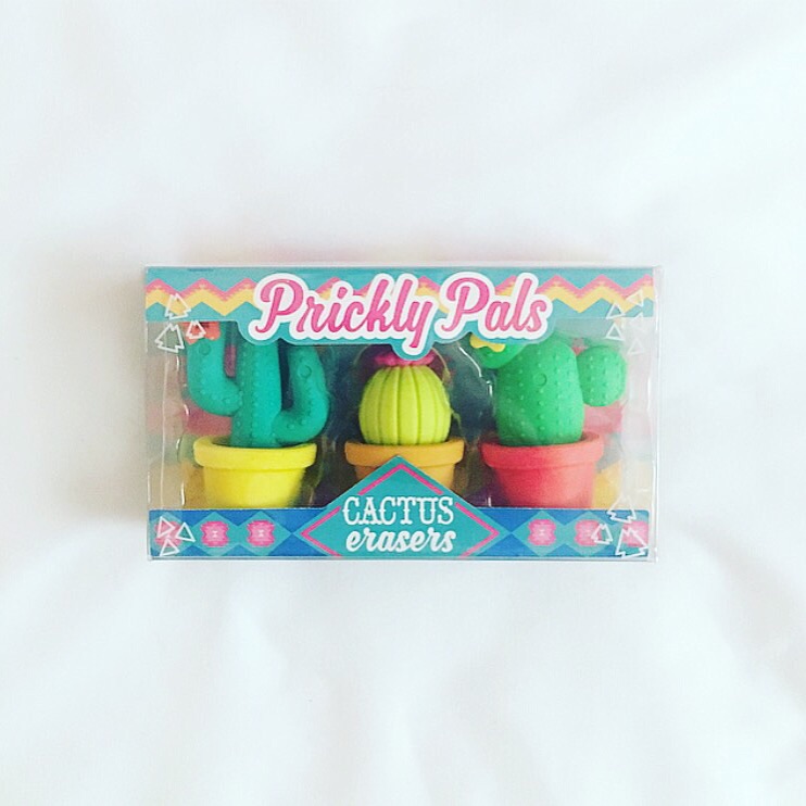 my newest, sweetest erasers.
