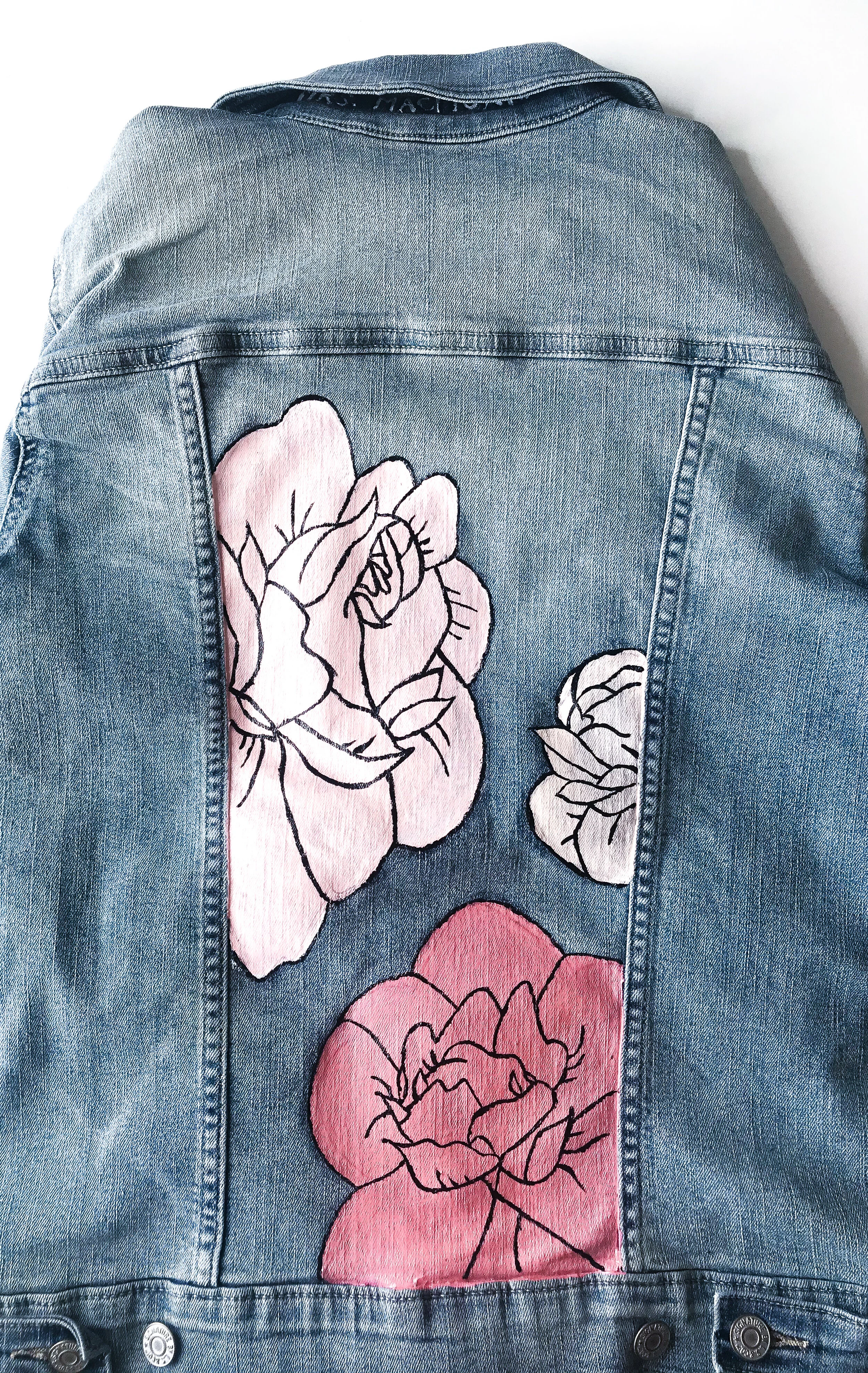 Qustom Hand Painted Denim Jacket
