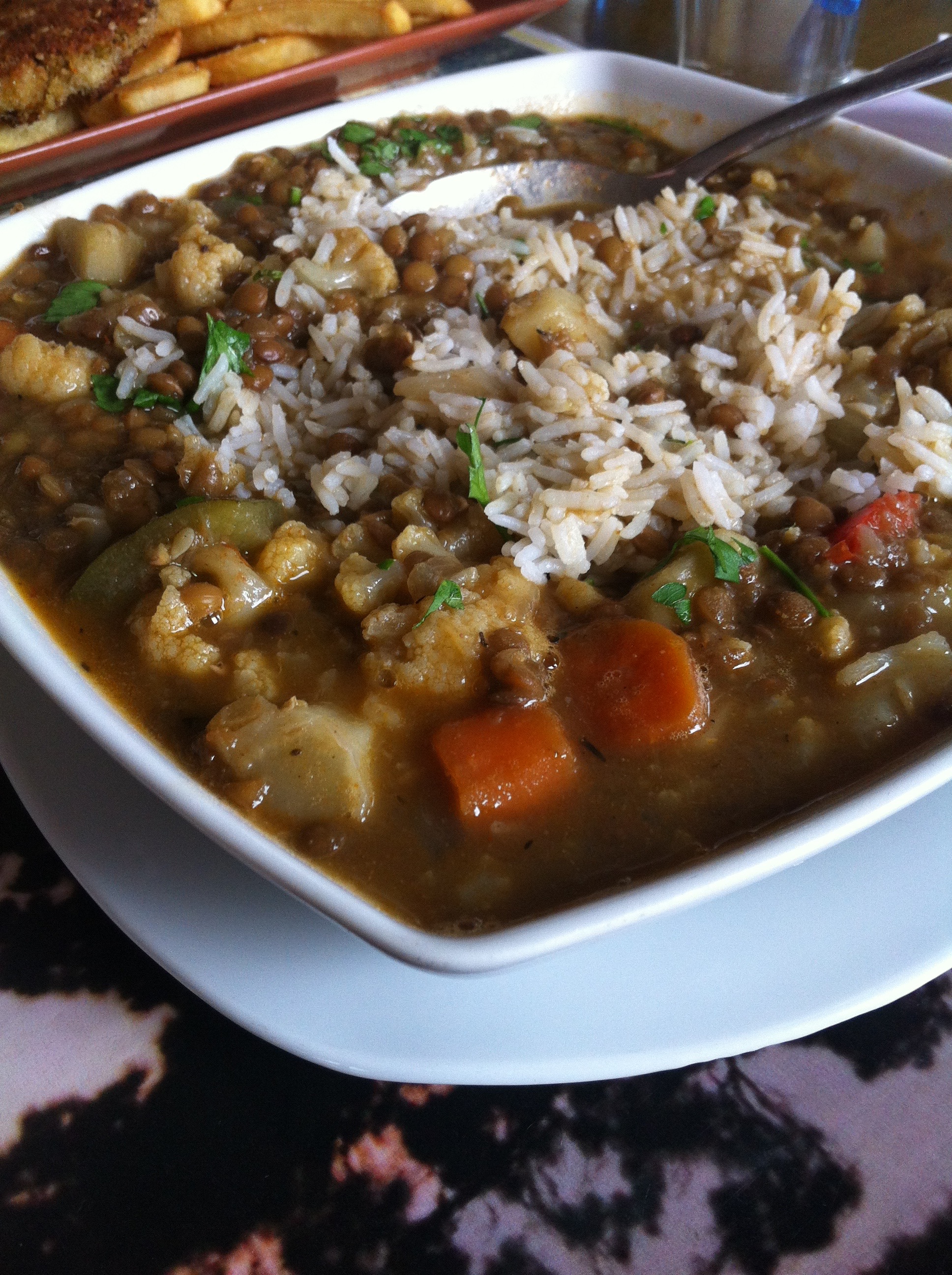 A delicious vegan stew in Finisterre