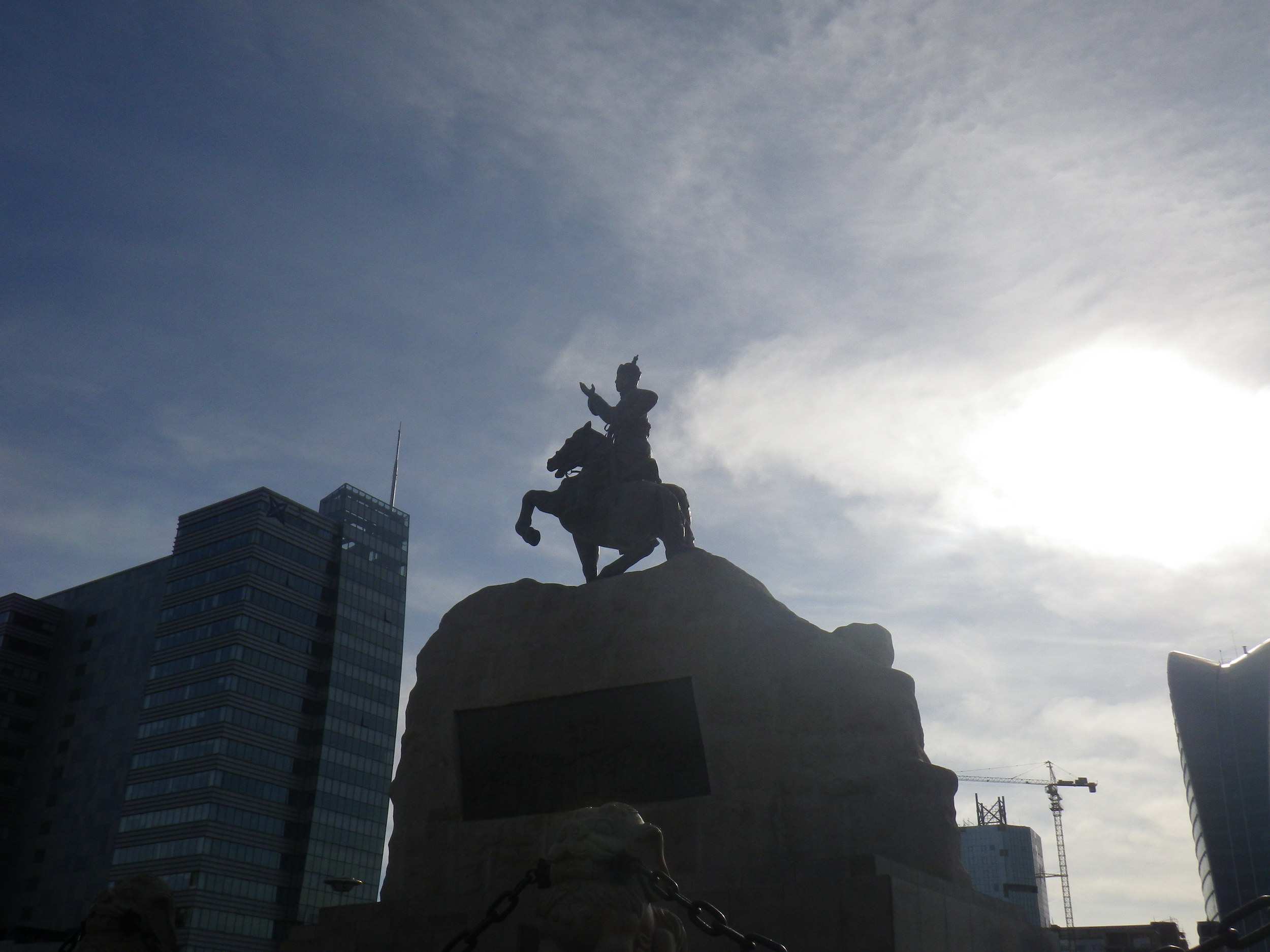 Another statue in the Khan square.