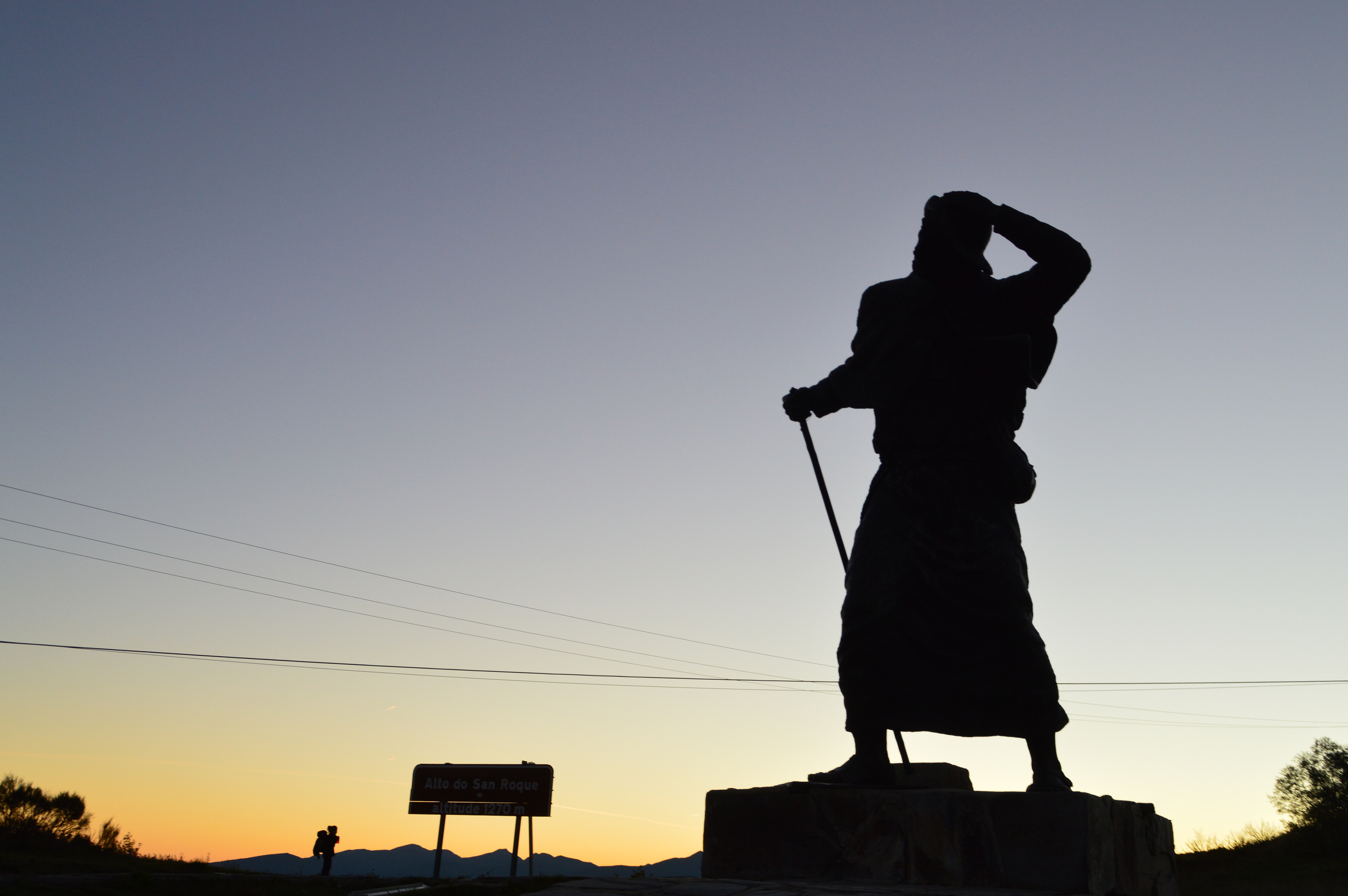 Walking The Camino alone could mean walking in the dark before sunrise.