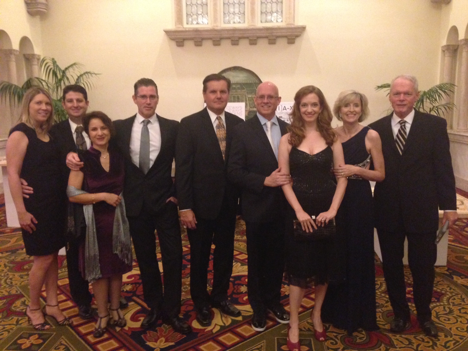The Solstice team - Wendy, Todd, Selma, John, Chris, Jonathan, and Kathryn - with Cheryl and Harold Bubil.