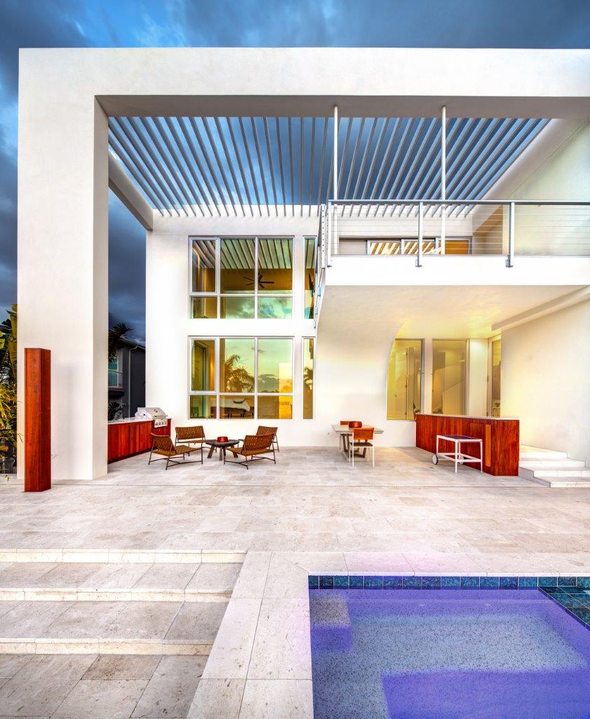 White Haus, Pool deck, Siesta Key, Jonathan Parks architect