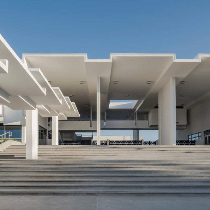 In honor of the Paul Rudolph Exhibit currently showing at @metmuseum through March 16, here is a look at the Paul Rudolph Addition to Sarasota High School. We are sharing some Before and After photos from our 2015 design award-winning &quot;adaptive 