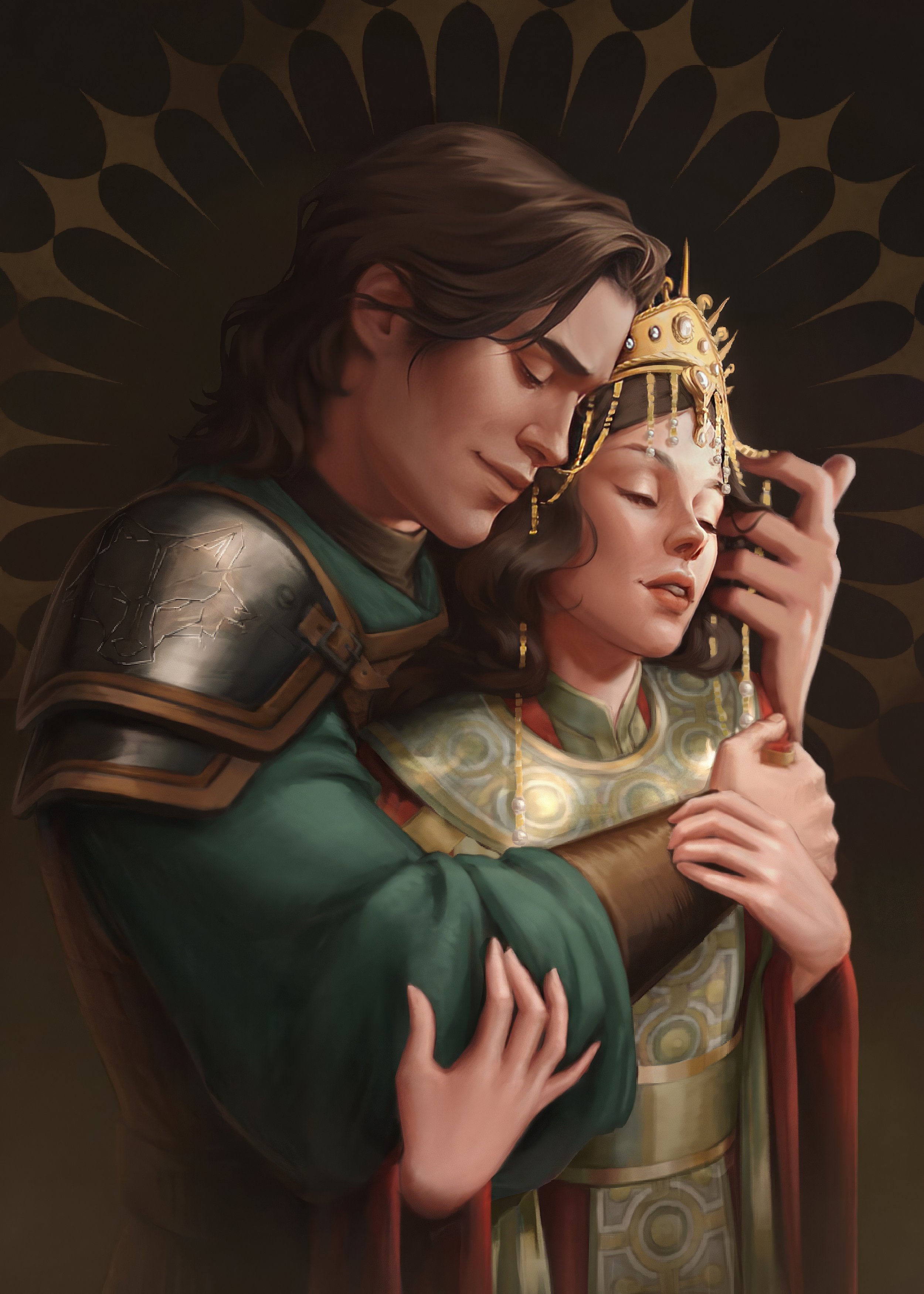 Adrain and Sorcha by Luaartiste