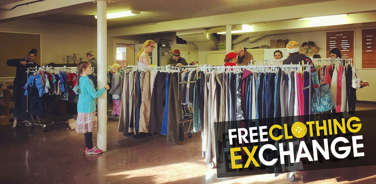 Small, but mighty. That's how you could describe the Winter Free Clothing Exchange. 
