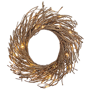 Z Gallerie LED Glitter Wreath $80
