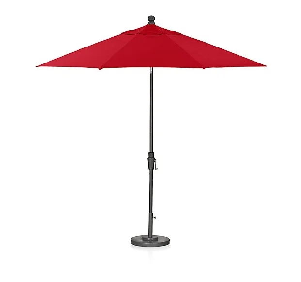 Crate & Barrel 9' Round Sunbrella Umbrella $329