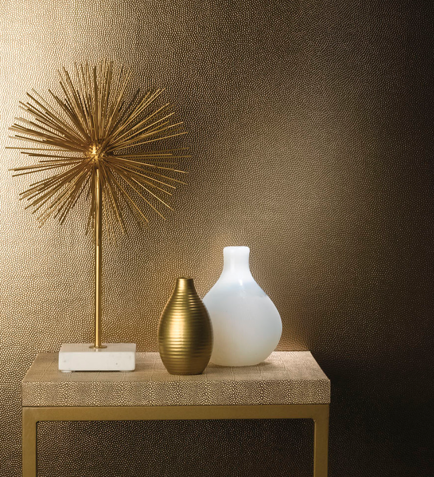 Phillip Jeffries - Vinyl Metalworks in Bronze (Available through your designer)