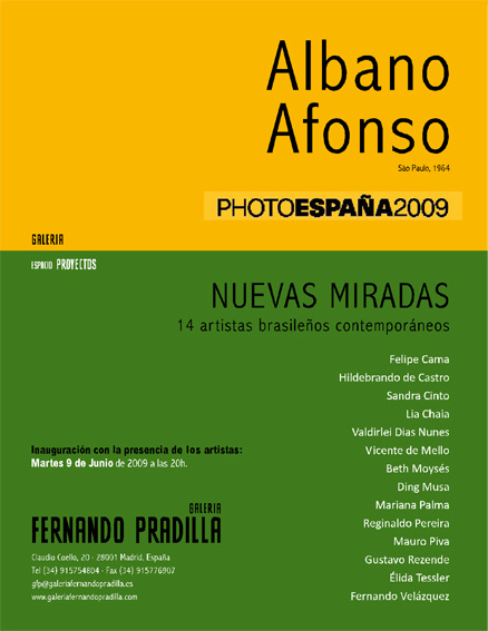 Nueva Miradas: 14 Artistas Brasileños Contemporáneos Brazilian contemporary art group show at Fernando Pradilla Gallery in Madrid, Spain. June 2009.