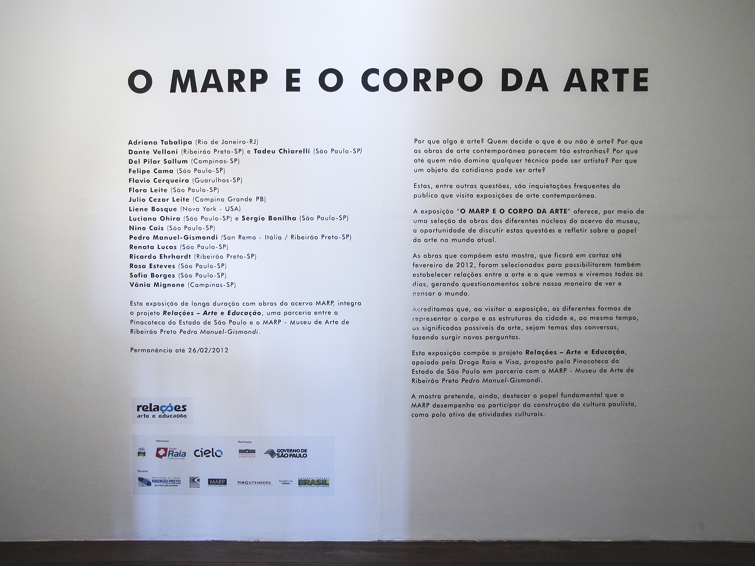 MARP - Museu de Arte de Ribeirão Preto Pedro Manuel-Gismondi