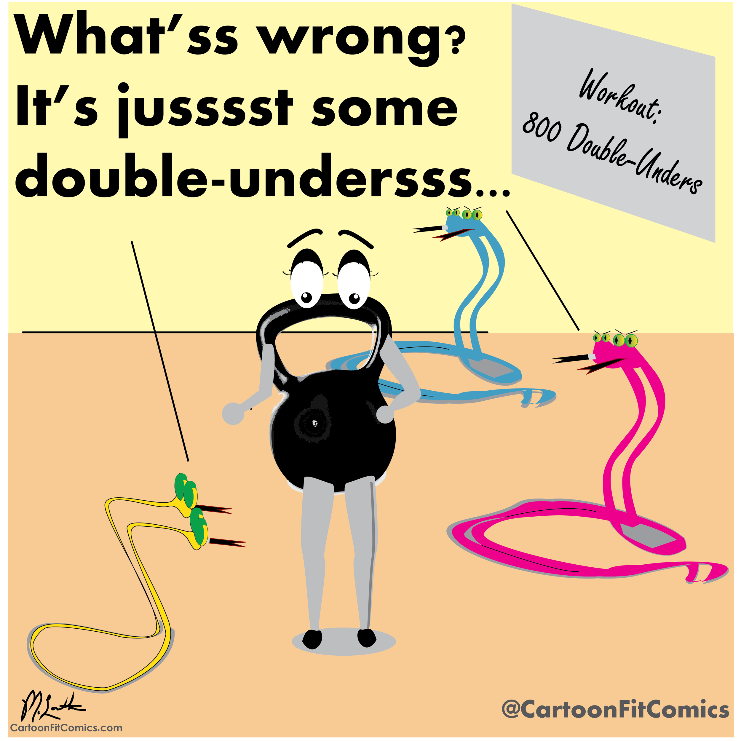 Belle - Cartoon Fit Comics - Double-Unders