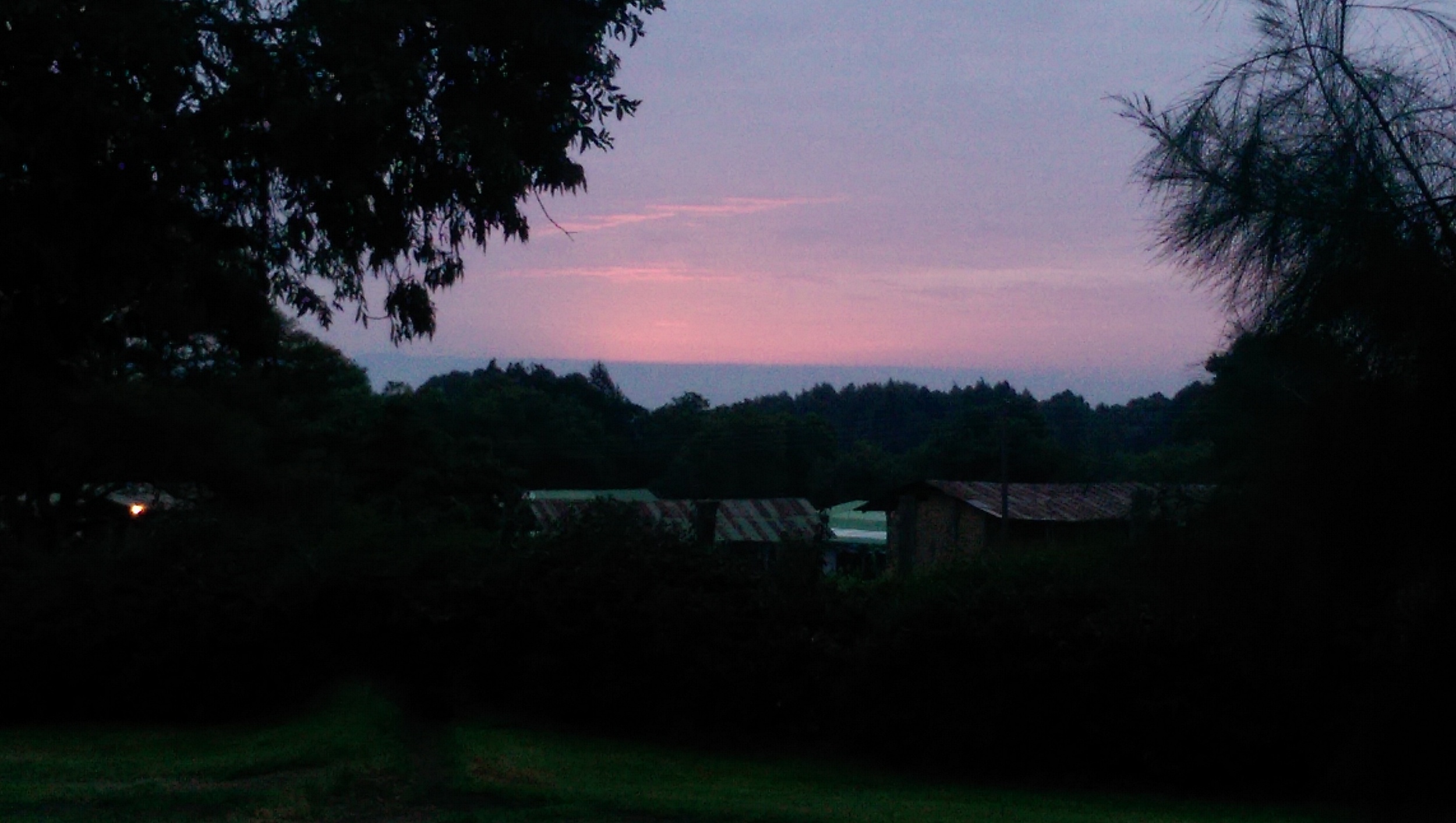Above - Sunrise at Kembu Cottages June 2014. Top - Lake Nakuru in Nakuru National Park June 2014