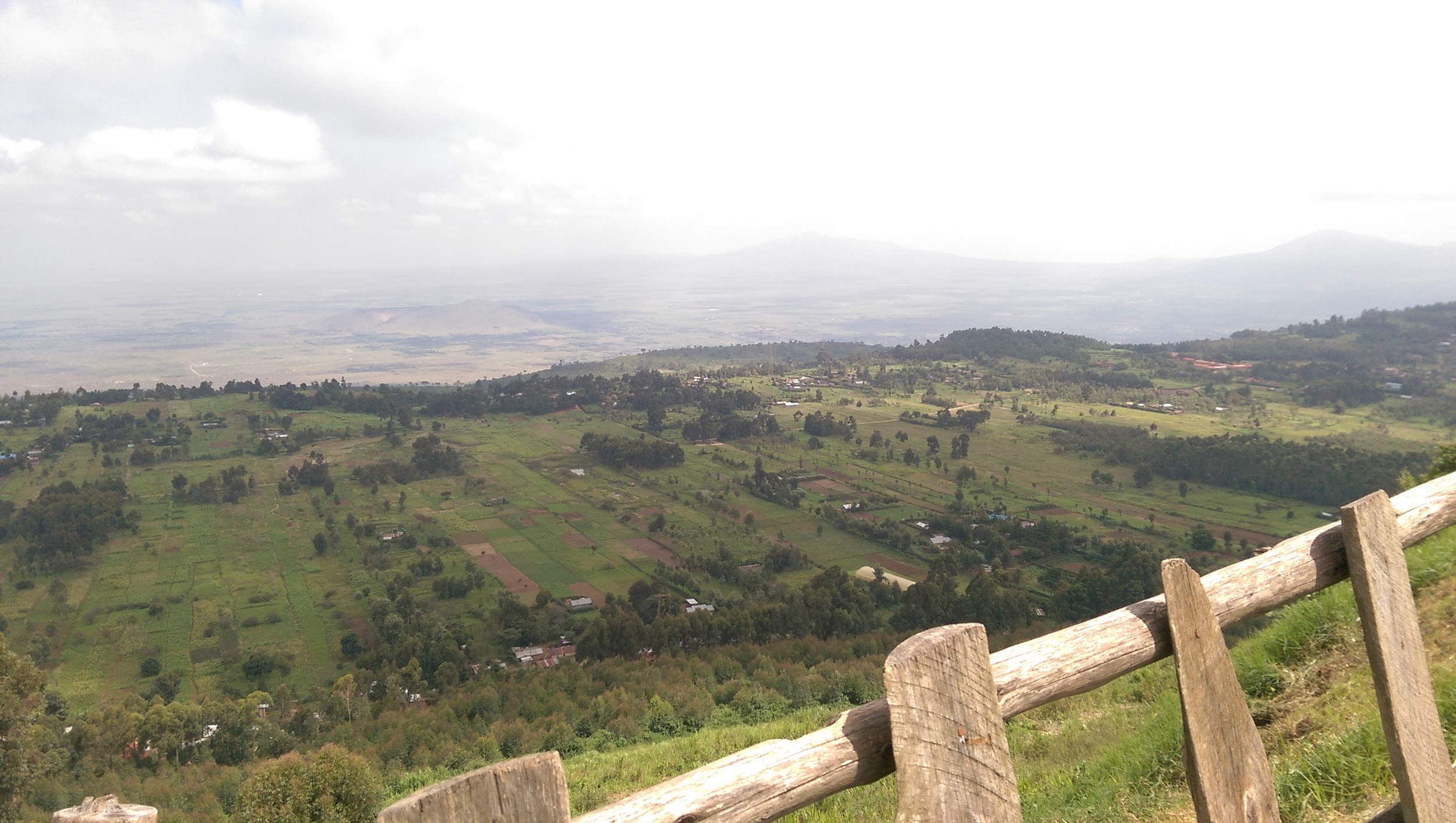 From the View Point looking out over the Rift Valley at 2500 m above sea level. Spectacular!